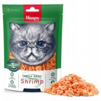 WANPY Freeze Dried, Creveți, punguță recompense monoproteice pisici, 20g - 3