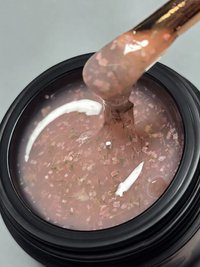 Gel Autonivelant Everin Petal Stories Bare Bloom 15gr - Gel Nude cu Inserții Botanice - 1