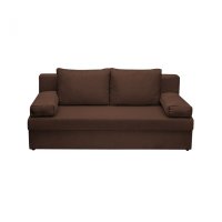 Canapea ANA extensibila, 3 locuri, cu lada depozitare, maro, 185x82x80 cm - 1