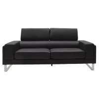 Canapea Shea 3 Locuri Negru 198x80x87 cm - 2
