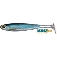 Shad Livetarget Slowroll Shiner Paddle Tail, culoare Silver-Blue, 10cm, 4buc - 2