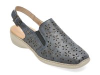 Pantofi RIEKER 41371 bleumarin din piele naturala pentru femei - 1