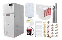 Pachet Centrala Termica pe Peleti Fornello Rossi Camino Compact 25 kW cu Accesorii Complete - 1