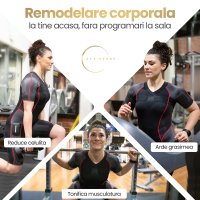 Costum EMS Wireless, de Dama, pentru Tonifiere, Slabire Rapida si Eliminare Celulita, Aplicatie Mobila Inclusa, XL - 3