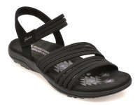 Sandale SKECHERS negre, REGGAE SLIM, din material textil - 1