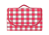 Patura de picnic dimensiune 100x150cm culoare ROSU cu carouri - 1