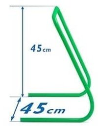 Set 5 obstacole antrenament Team, inaltime 45 cm, verde - 1