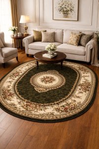 Covor Oval Lotos Crem 100x200 cm - Delta Oval 571 310 - 1
