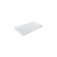 Saltea pentru patut bebe BabyNeeds Confort, husa detasabila, antialergica, spuma poliuretanica, 160x80x15 cm, 0 luni+, alb - 1