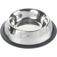 TRIXIE, castron pisici, rotund, antiderapant, inox, argintiu, 0.2l, ⌀15cm - 5