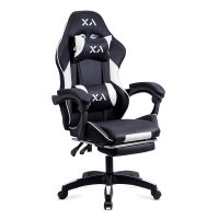 Scaun de gaming OFF 295 negru cu suport pentru picioare - 1