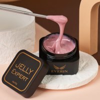 Everin Jelly Expert 50g – Gel Vâscos Profesional pentru Construcția Unghiilor - 1