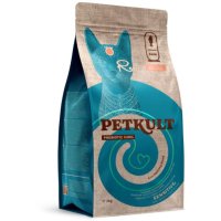 PETKULT Probiotic Care Sensitive, Somon și Curcan, hrană uscată fără cereale pisici, sistem digestiv, 2kg - 1
