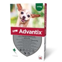 ADVANTIX, deparazitare externă câini, pipetă repelentă ADVANTIX 40, deparazitare externă câini, pipetă repelentă, XS(1.5 - 4kg), 1buc - 2