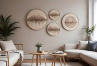 Set de tablouri decorative Wallxpert din lemn masiv, multicolor, 4 piese - 2
