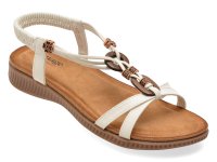 Sandale IMAGE albe, 921, din piele ecologica - 1