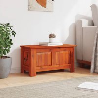 Cufar de depozitare din lemn masiv de acacia, maro, 70x35x37 cm - 3