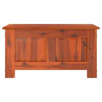 Cufar de depozitare din lemn masiv de acacia, maro, 70x35x37 cm - 4