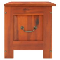 Cufar de depozitare din lemn masiv de acacia, maro, 70x35x37 cm - 5