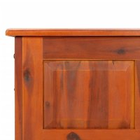 Cufar de depozitare din lemn masiv de acacia, maro, 70x35x37 cm - 8