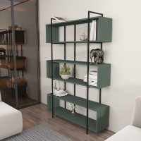 Bibliotecă Bruti Verde 120x180x29.6 cm - 2