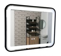 Oglinda cu iluminare LED si functie dezaburire, MD3, rama neagra, 80x60 cm - 1
