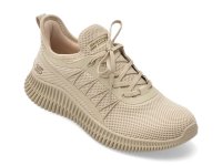 Pantofi sport SKECHERS bej, BOBS GEO, din material textil - 1