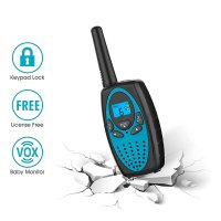 Set 2 statii Walkie Talkie Copii si Adulti, cu Raza Lunga de Actiune, Blocare taste, Sunet clar, Statie radio Camping - 1