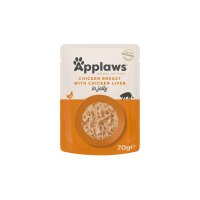 APPLAWS Hrană Umedă pentru Pisici cu Pui și Ficat în Aspic, 70g - 1