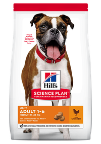 Hrana uscata pentru caini Hill's Science Plan Canine Adult Light Medium cu Pui, 2.5 kg - 1