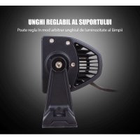 Bara proiectoare LED Auto Offroad Techstar® PNA1, 36W, 12V-24V, 6000 K, 3500 Lumeni, IP 67, 17 cm, Flood Beam 60° cu - 1