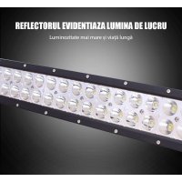 Bara proiectoare LED Auto Offroad Techstar® PNA1, 36W, 12V-24V, 6000 K, 3500 Lumeni, IP 67, 17 cm, Flood Beam 60° cu - 5