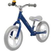 Bicicleta fara pedale Skiddou Nils Denim Bleumarin 12 inch - Cadru din aluminiu usor, scaun reglabil, roti din spuma EVA+PU - 11