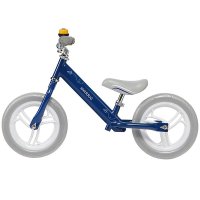 Bicicleta fara pedale Skiddou Nils Denim Bleumarin 12 inch - Cadru din aluminiu usor, scaun reglabil, roti din spuma EVA+PU - 1