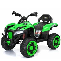ATV electric pentru 2 copii Kinderauto SuperOffroad V2 4x4 180W 12V 12Ah, verde premium - 1