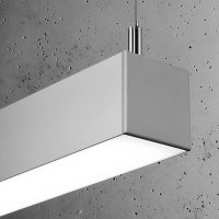 Lustra suspendata LED Pinne Gri 4000K 118x6x150 cm - 5