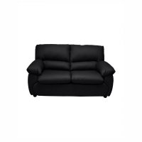 Canapea LUXOR 2L fixa, 2 locuri, negru, 171x95x95 cm - 1
