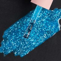 Ojă Semipermanentă Everin Selective 120 7ml – Turcoaz Aqua cu Confetti (Frozen Blue Sparkle) - 1