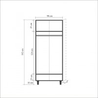 Dulap Stil - 121 cu Rafturi Reglabile - 8