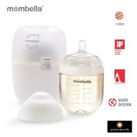 Biberon Anticolici Mombella Brest-Like 210ml cu Tetina M Flux Mediu din PPSU Ivory - 6