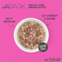 SCHESIR After Dark, Pui și Șuncă, conservă hrană umedă fără cereale pisici, (în supă), 80g - 5