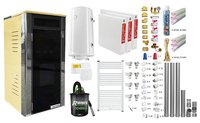 Pachet complet 2 camere termoșemineu Fornello Primo Truva 25 kW Ivory - 1