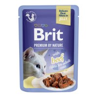 BRIT Premium by Nature File Delicata cu Vită pentru Pisici, Plic Umid, 85g - 2