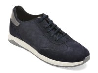 Pantofi sport OTTER bleumarin 2250 din piele intoarsa pentru barbati - 1