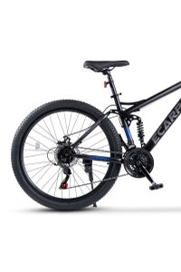 Bicicleta MTB Full-Suspension E-Carpat E2760A NegruGriAlbastru, roti 27.5 inch, inaltime utilizator 160-175 cm, greutate suportata 100 kg - 3