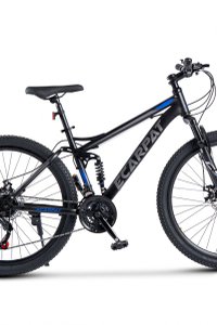 Bicicleta MTB Full-Suspension E-Carpat E2760A NegruGriAlbastru, roti 27.5 inch, inaltime utilizator 160-175 cm, greutate suportata 100 kg - 4