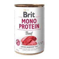 BRIT Mono Protein, Vită, conservă hrană umedă monoproteică fără cereale câini, (pate), 400g - 2