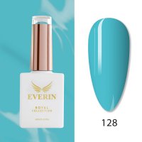 Oja Semipermanentă Everin Royal Collection 10 ml – 128 Turquoise Blue | Turcoaz-Azuriu Vibrant - 1