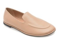 Mocasini GOLD DEER nude, 420891, din piele naturala - 1