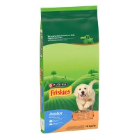 FRISKIES Junior Dog Food, Pui cu Legume si Lapte, 15 kg - 1